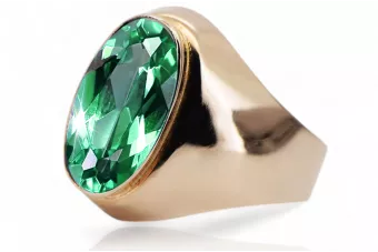 Ring Vintage craft Emerald Original Vintage 14K Rose Gold vrc077r